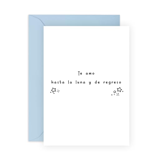 Central 23 Te Amo Tarjeta Madre Padre Hijo Hija Regalo Aniversario Esposa Esposo Pareja Viene Con Pegatinas Lindo Regalo