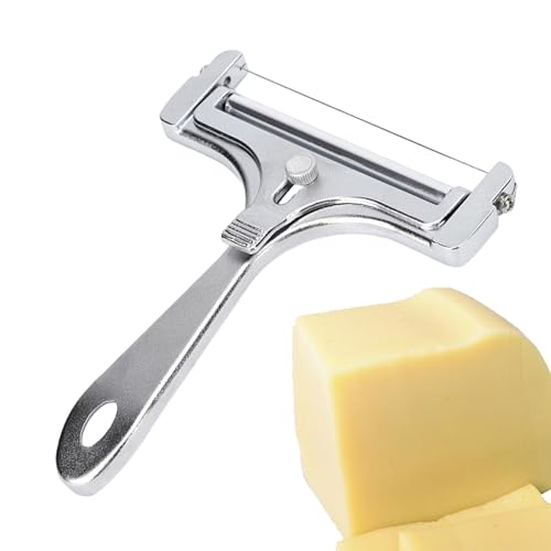 Cortador de queso ajustable para queso y suave, herramienta de acero inoxidable | Cubo Chopper, hoja portátil, francotirador, carver, grip, panel, pannel