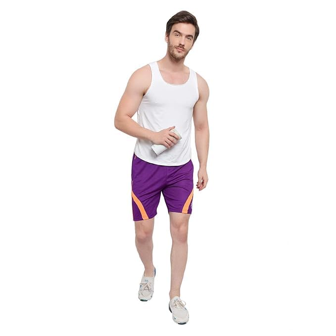 Image of DIA A DIA Men's Polycotton Running Sports Gym Shorts Pack of 2