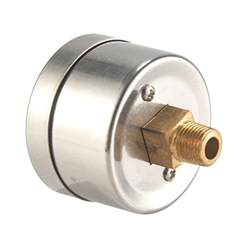 Giilayky Universal-Druckmessgerät für Kraftstoff, 1/8 NPT (140 Psi) mit T-Adapter für Kraftstoffdruckmessgerät, 3/8