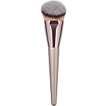 Angled Champagne Colour Liquid Foundation/Blusher/Face Powder/Face Contour Blending Buffer Makeup Brush