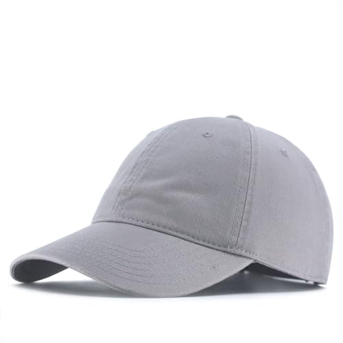 Image of Classic Washed Cotton Baseball Cap - Vintage Adjustable Dad Hat, Curved Bill for Men Women, Outdoor Everyday Wear
