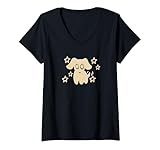 Photo Gallery donna 90s y2k happy dog mutt puppy pooch sotto starry maglietta con collo a v Photo Gallery donna 90s y2k happy dog mutt puppy pooch sotto starry maglietta con collo a v
