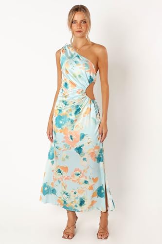 Petal & Pup Women's Leighton One Shoulder Midi Dress3