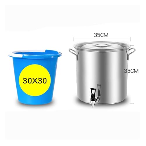 Olla de acero inoxidable con tapa, resistente, grado alimentario, 304, pulido con espejo, versátil para todos los tipos de estufas.