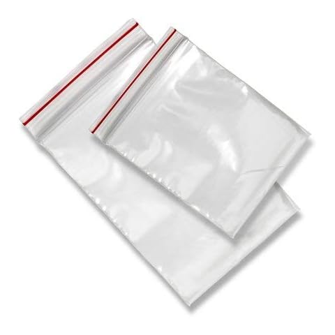 TM Maxx 100 Stück Zip-Beutel / Polybeutel / wiederverschließbar / 40 Größen zur Auswahl, 5x7 cm, farbenlos, 1 Cover