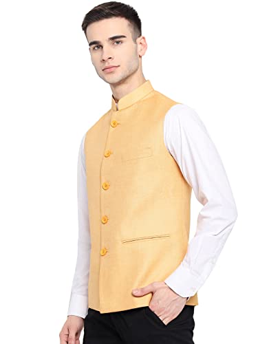 Image of Vastraa Fusion Men's Export-Quality Indian Traditional Nehru Jacket /Waistcoat