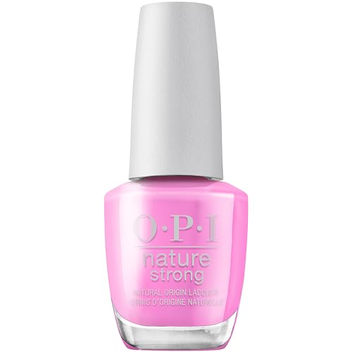 Image of OPI Nature Strong Natural Origin 3-Step System | Botanical Base Coat, Top Coat, and Various Nail Polish Colors | High Shine + Color Protection | Eco-Friendly, Plant Based, Vegan, & Cruelty Free