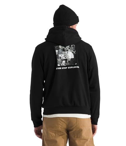 The North Face Men's Evolution Box Toss Fill Hoodie | Sweatshirt with 2 Piece Hood, Adjustable Drawcord, Kangaroo Hand Pocket, TNF Black, XX-Large