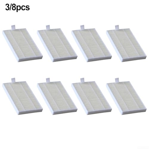 Replacement Filter for Midea Robotic Vacuum Cleaner Models M6 M61 M62 M63 M64 M6 K60, Designed for Removing Dust, Dirt, Sawdust, and Fine Powders (8 PACK)