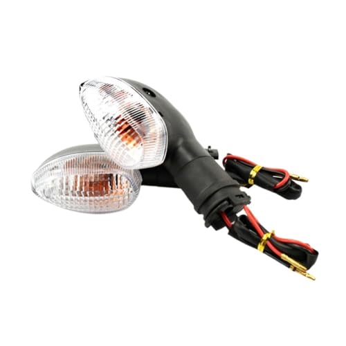 HESHUYAN Blinker Motorrad 2PCS Motorrad Blinker Licht Anzeige Lampe Fit for Yamaha YZF R1 R6 R125 R25 R3 FZ-6N XJ6(Clear)