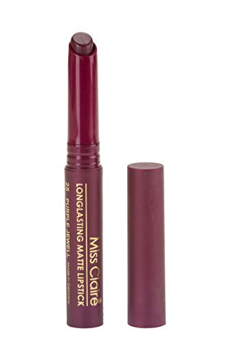 Image of Miss Claire Longlasting Matte Lipstick, Purple Jewell 25, 2 g