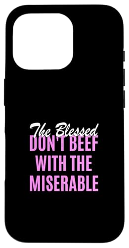 �s���N�J���[ Too Blessed To Be Miserable �s���N�̃O���t�B�b�N �X�}�z�P�[�X iPhone 16 Pro �p