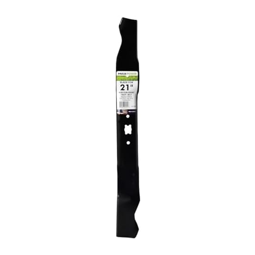 Maxpower 331528B Mulching Blade for 21 Inch Cut MTD/Cub Cadet/Troy-Bilt Replaces 742-04100, 742-0741, 742-0741A, 942-0741, 942-0741A black