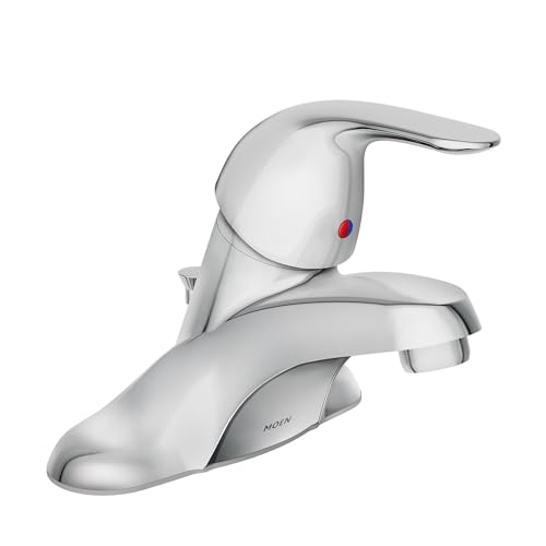 Moen WS84503 One-Handle Low Arc Bathroom Faucet Chrome