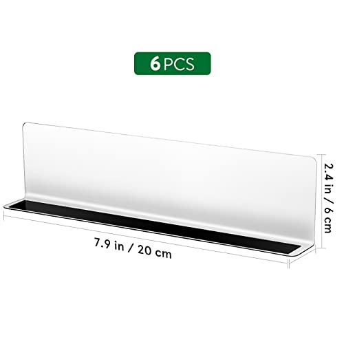 Baluue 6Pcs Plastic Shelf Dividers Magnetic Closet Shelf Organizer Divider Separator Clapboard For Storage Bedroom Bathroom Kitchen Office Supermarket 6Cm #TOP1