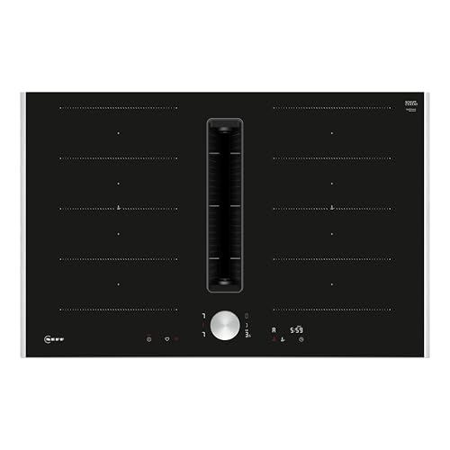 NEFF V68TTX4L0 N 90 Induktionskochfeld mit integriertem Dunstabzug 80cm, Extrem Leise, Intuitive Flexzonen,...