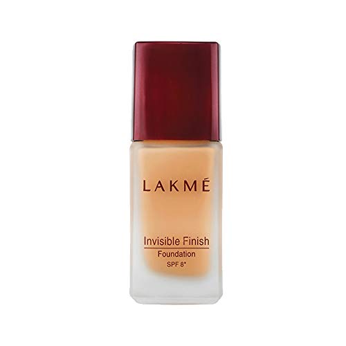 Image of Lakme Enrich Matte Lipstick, Shade PM15, 4.7g And Lakme Invisible Finish SPF 8 Foundation, Shade 01, 25ml