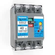 パナソニック サーキットブレーカ モータ保護兼用 BJWA-50型 3P3E 40A 30MA BJWA3403