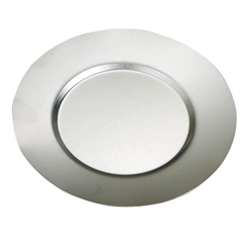 STOBAZA Stainless Steel Round Plate Serving Dish for Outdoor Dining Camping Bbq and Snacks Food Grade Metal Plate for Stylish Food Presentation