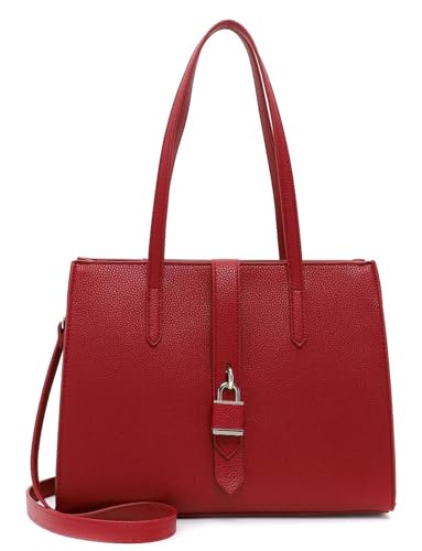 Sac shopper Jasmina rouge pour vos journées actives en ville