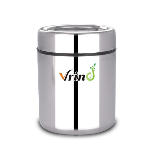 Image of Masala Dabba| Spice Container| Kitchen Jars and Containers| Storage Container| Masala Dani with Stainless Steel Spoon| Stainless Steel Containers with Stand (Large | 7-in-1 | Round)