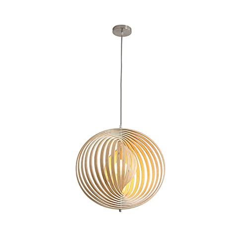 Lustres luminaires de plafond en bois de 60 cm pour remplacer vos plafonniers froids