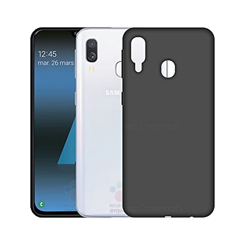 Image of Case Creation Luxurious OG Series for Samsung Galaxy A40 Case Cover,Anti-Dirty Slim Case Frosted Matte Cute Candy TPU Raised Bezel (Splash of Color) Back Cover for Samsung A40 -Black