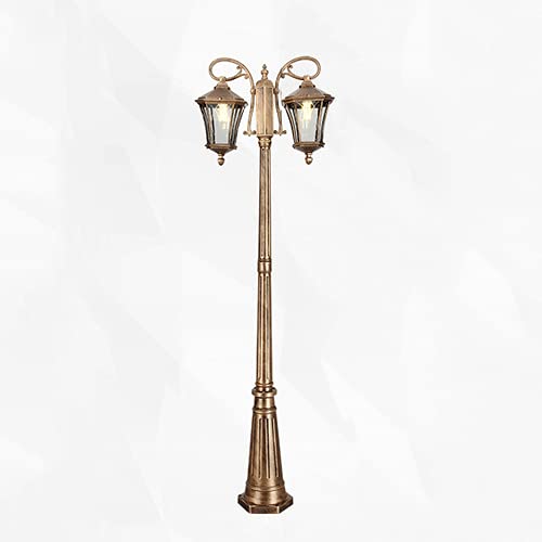 Lámpara de puerta exterior de estilo europeo retro para iluminar columnas de jardín