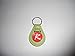 AMC RAMBLER R LOGO LEATHER KEYCHAIN - LIME GREEN