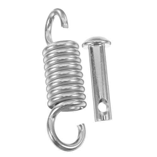 ibasenice Set Di Ganci Per Altalena Da Veranda Molla Per Sedia Sospesa in Acciaio Resistente, Kit Sospensione Per Amaca e Trampolino, Installazione Facile Per Uso Esterno e Interno