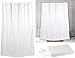 Produktbild BadeStern Badevorhang: Textil Anti-Schimmel-Duschvorhang weiß, 180 x 200 cm, 12 Ringe (Dusch-Vorhang)