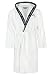 Kappa Peignoir à capuche unisexe 100 % coton Taille S-4XL, Blanc., XXXXL