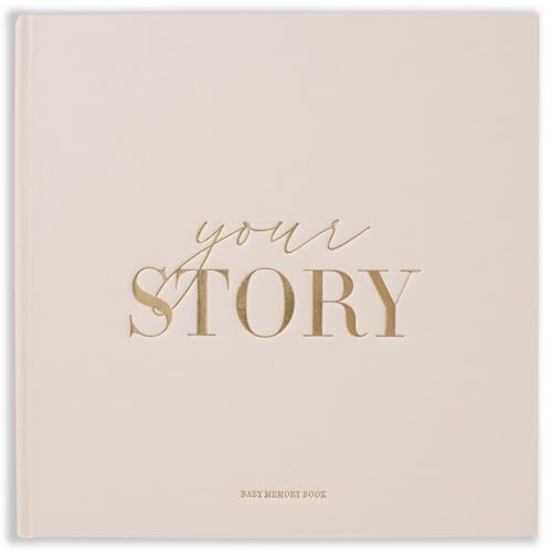 Image of Baby Memory Book New Mom Gift - Your Story - Baby Record Book & Photo Album - Gift for Newborn Baby Boy & Girl, Great For Baby Showers (Cream)