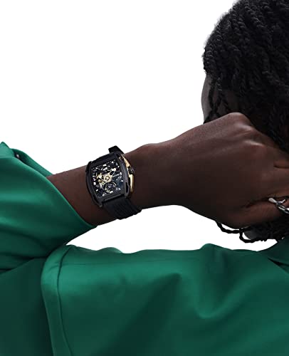 CIGA Design Silicone Z Series Exploration Analog Black Dial Men Watch-Z062-Blgo-W5Bk, Black Band - Image 6