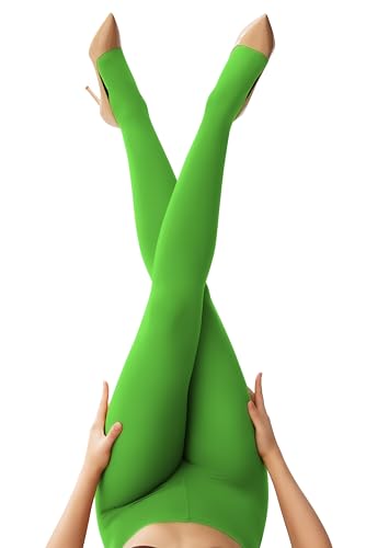 Image of leg elegant Women's 80 Den Microfiber Soft Opaque Tights Pantyhose