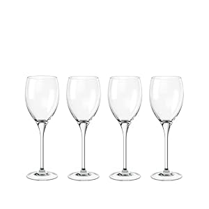 Villeroy & Boch – Maxima Weißweinglas Set 4 teilig Klar, Spülmaschinenfest, Weingläser für Weisswein, Gläser für Wein, Außergewöhnliche Gläser, Kristallglas