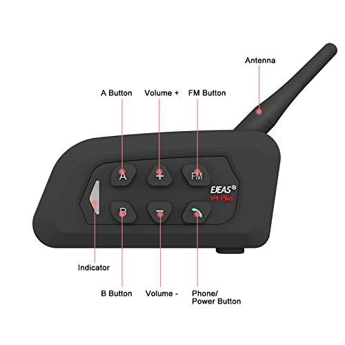 Image of Referee Communication System Sets, V4C Plus Referee Headsets with USB C Interface Right Earpiece for Volleyball Official Football Coach Crews Soccer Handball (3 Pack)