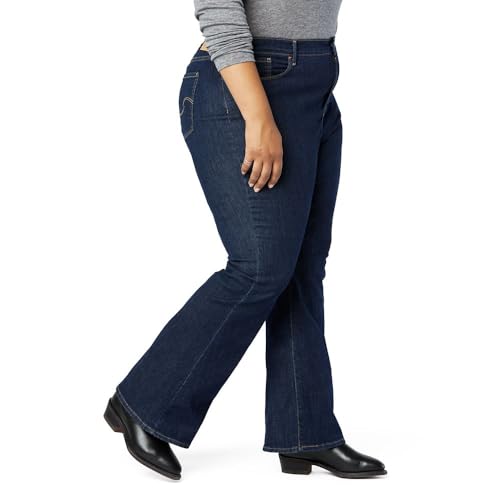 Levi Strauss Signature Gold Women's Totally Shaping Flare Jean (Standard and Plus), Romero Creek 5d, 10 Long - image 2