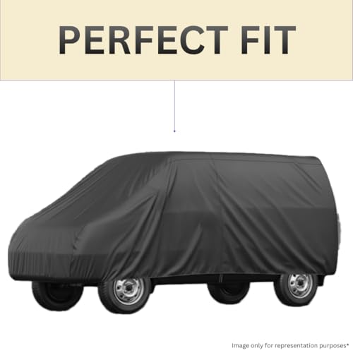 Image of Scout Series Car Cover for Maruti Suzuki Eeco (2010-2026), 210D Matty Fabric, Grey, Waterproof, UV Protection, Custom Snug Fit, Van Body (Scout, Eeco)