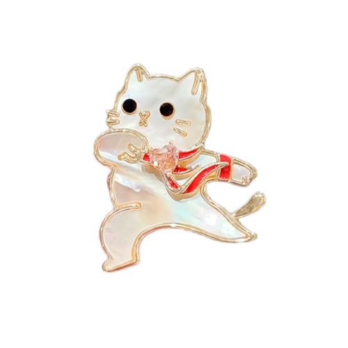 Image of Animal Brooch for Women Zirconia Rhinestone Abalone Shell Animal Lapel Pin Christmas Birthday Holiday Gift for Wife Mother Girlfriend Daughter