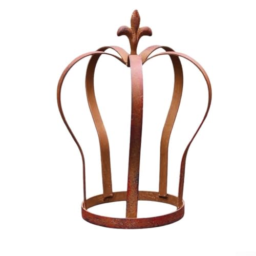 Support de pot de fleurs rustique en fer forgé artisanal pour extérieur de 30 cm
