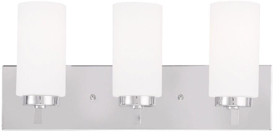 Livex Lighting 16373-05 West Lake 3-Light Bath Light, Chrome