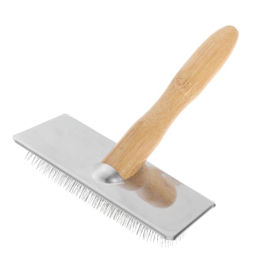 Gadpiparty Efficient Wool Needle Felting Brush DIY Sewing Carder Wooden Iron Build Comfortable Hand Brush Multi-Purpose