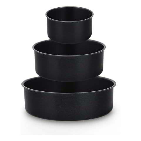 HaWare Stainless Steel Non-Stick Cake Tin Set Cover