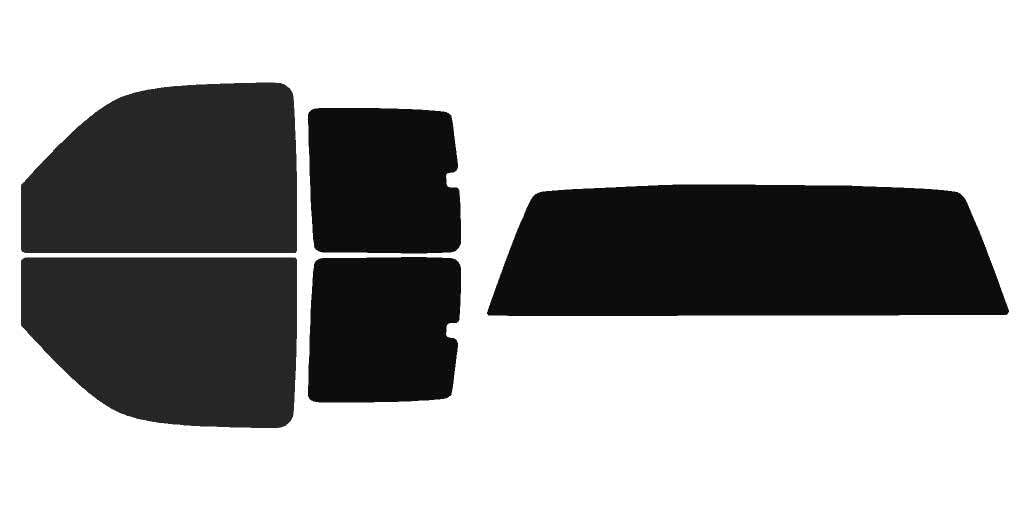 The Tint Effect Precut Window Tint Kit Compatible with Chevrolet Silverado 1500 Extended Cab Truck (1999-2006) &amp; (2007 Classic)(Full Truck 15% Front / 5% Rear and Solid Rear) Automotive Film