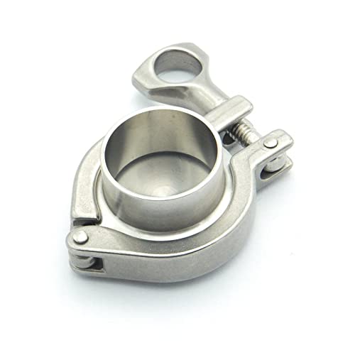 304 Stainless Steel Sanitary Pipe Fitting Set 108mm Pipe OD Sanitary Weld Ferrule + 4" Tri Clamp + Silicon Gasket + End Cap