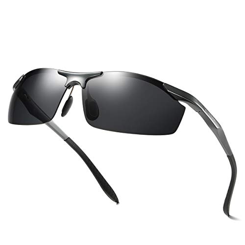 ELITERA Mens Sunglasses Polarized Sports Rectangular Sunglasses for Men Polarized UV Protection Driving Fishing Travel E8179 (GREY&GREY, 70) ELITERA Mens Sunglasses Polarized Sports Rectangular Sunglasses for Men Polarized UV Protection Driving Fishing Travel E8179 (GREY&GREY, 70)