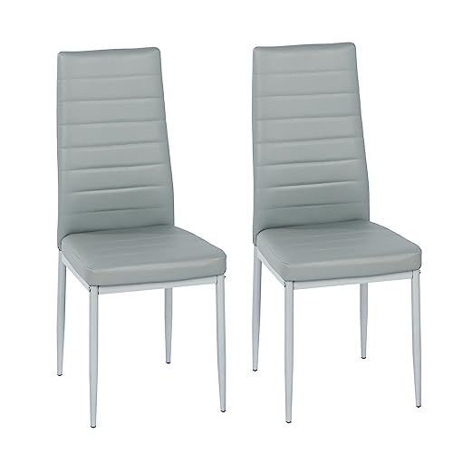 JEFFORDOUTLET Dining Table and Chairs Set 2 Square Dining Table with 2 Faux Leather Chairs for Dining Room Kitchen Home 4 JEFFORDOUTLET Dining Table and Chairs Set 2 Square Dining Table with 2 Faux Leather Chairs for Dining Room Kitchen Home - Image 4