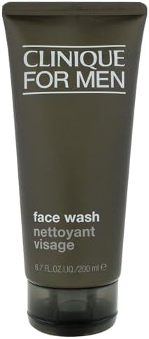 Clinique For Men Face Wash For Normal To Dry Skin Types | Mild Facial Cleanser | With Aloe Vera + Sucrose | Cleanses + Refreshes, 6.7 Fl Oz